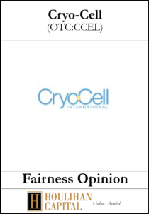 Cryocell - Fairness Opinion Tombstone