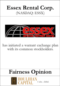 Essex Rental Corp - Fairness Opinion Tombstone