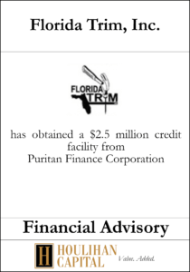 Florida Trim - Financial Advisory Tombstone