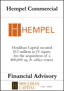 Hempel Commercial - Financial Advisory Tombstone"