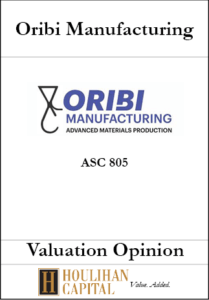 Oribi Manufacturing - ASC 805"