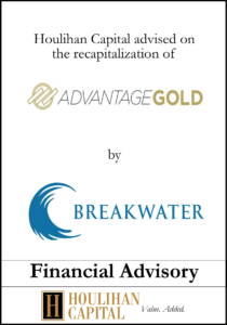 Advantage Gold - Financial Advisory Tombstone