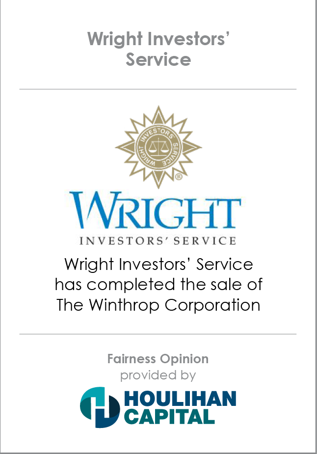 Wright Investors' Service Holding Fairness Opinion tombstone