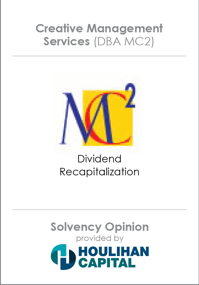 Creative Management Services Solvency Opinion tombstone