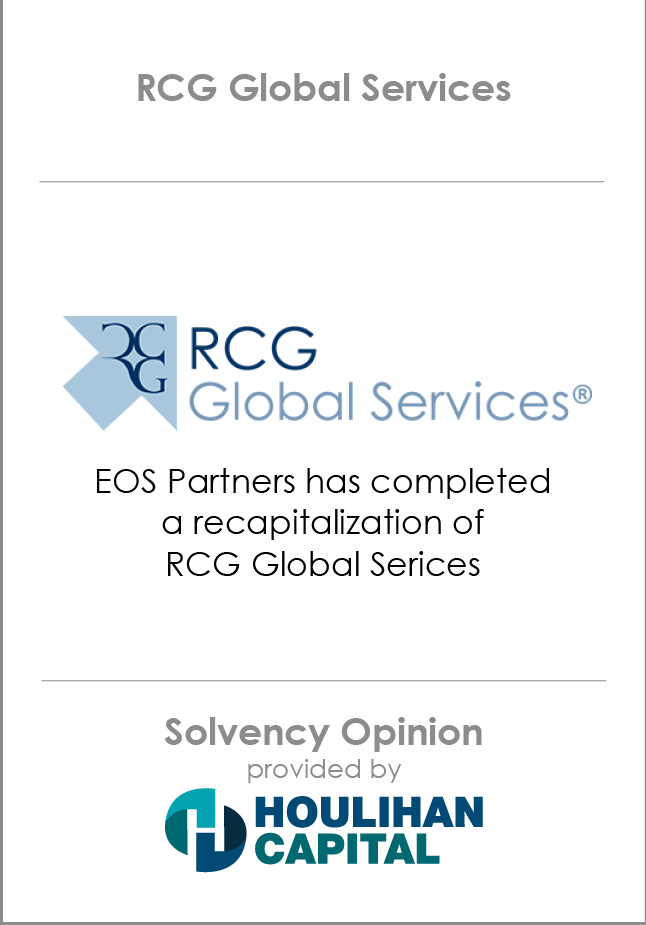 RCG Global Services Solvency Opinion tombstone