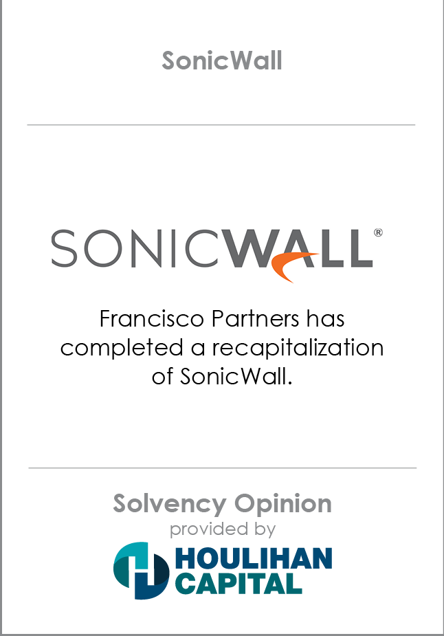 SonicWall Solvency Opinion tombstone