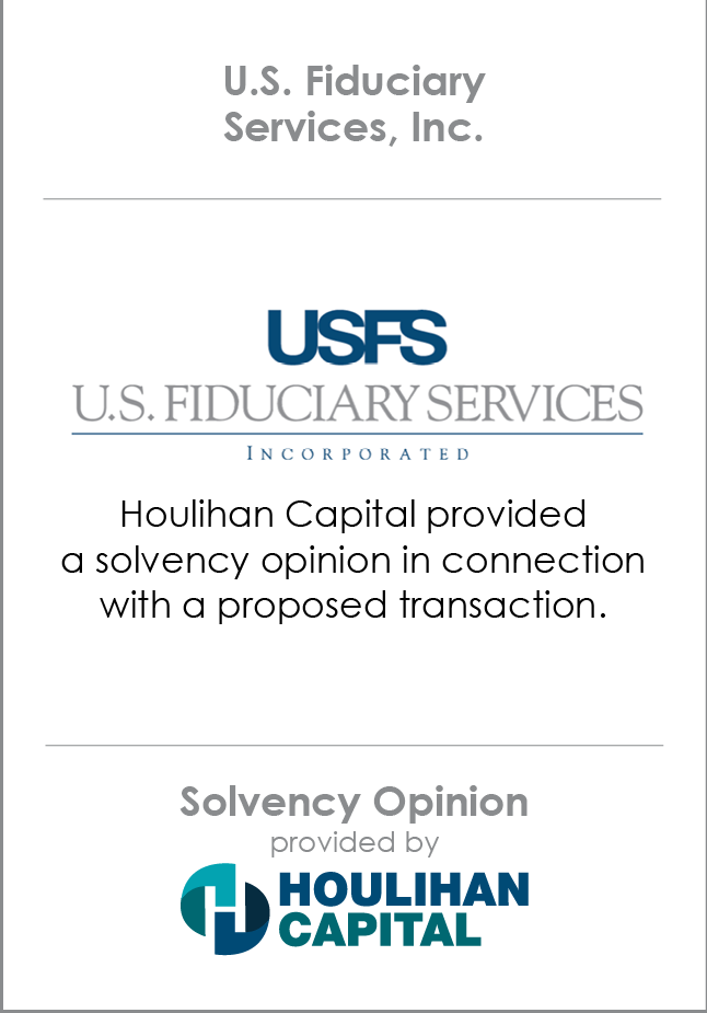 U.S. Fiduciary Services Solvency Opinion tombstone