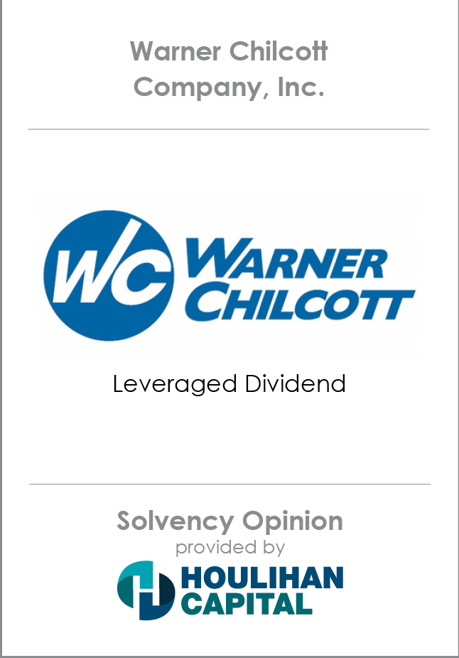 Warner Chilcott Solvency Opinion tombstone