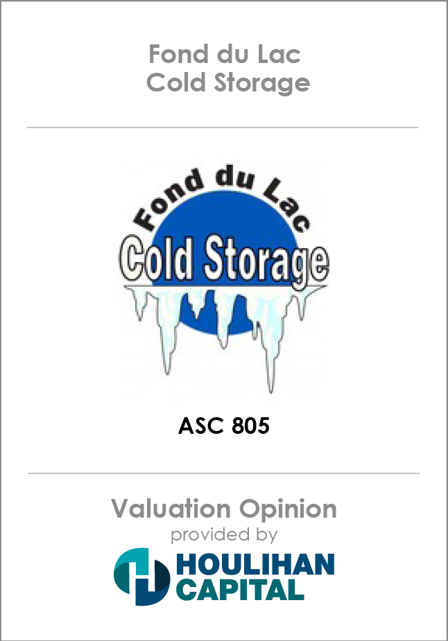 Fond du Lac Cold Storage Valuation Opinion tombstone