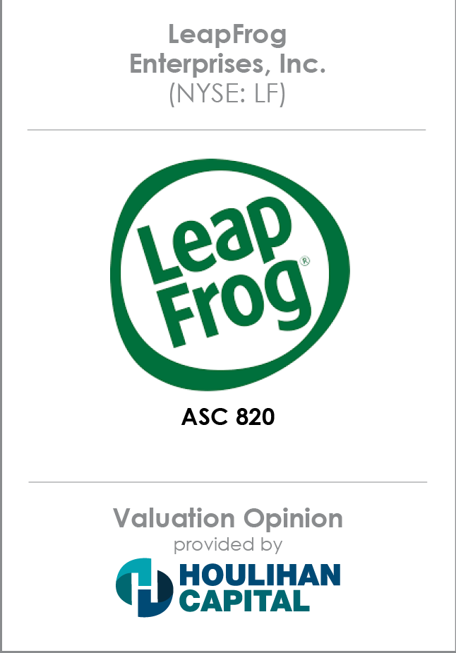 LeapFrog Valuation Opinion tombstone
