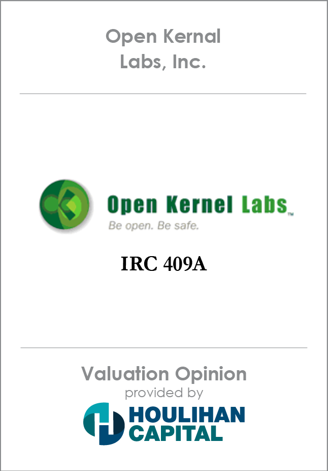 Open Kernel Labs Valuation Opinion tombstone