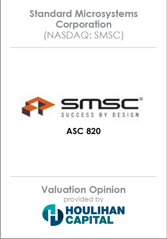 Standard Microsystems Corp Valuation Opinion tombstone