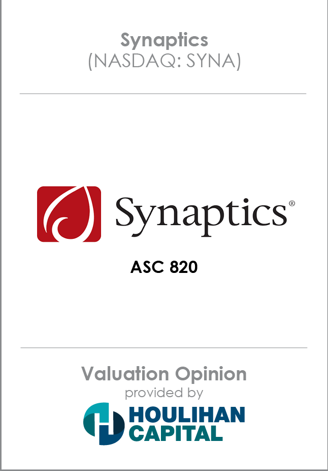 Synaptics Valuation Opinion tombstone