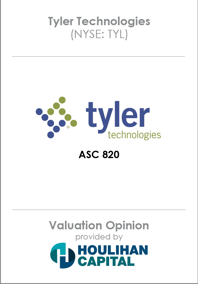 Tyler Technologies Valuation Opinion tombstone