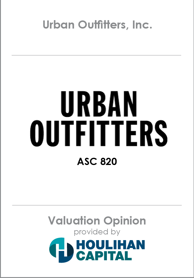 Urban Outfitters, Inc. Valuation Opinion tombstone