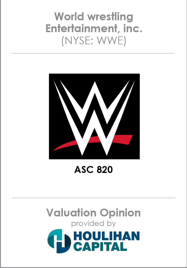World Wrestling Entertainment, Inc. Valuation Opinion tombstone