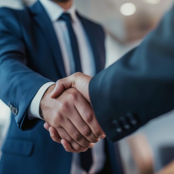 Shaking hands on an employee-owned valuation firm