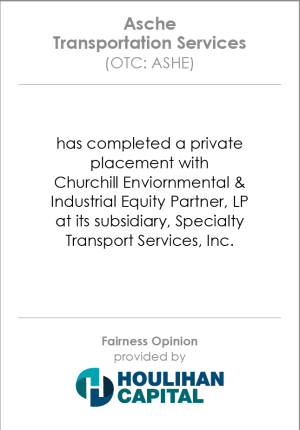Fairness_Opinion_Asche_Transportation_and_Logistics