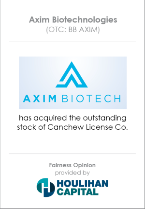 Fairness_Opinion_Axim_Biotechnologies_Healthcare