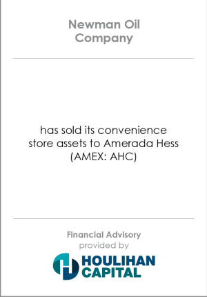 Financial_Advisory_Newman_Oil_Company_Energy_and_Infrastructure