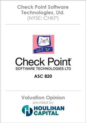 Valuation_Opinion_Check_Point_Software_Technologies_Technology